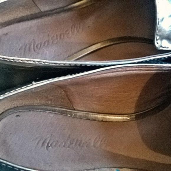 Madewell Gold Patent Leather Flats - Picture 7 of 12